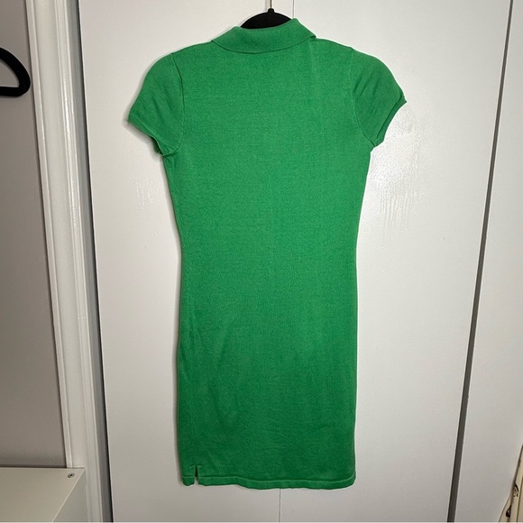 Ralph Lauren Hunter Jumper Equestrian Tennis Knit Polo Dress Green - Picture 6 of 10